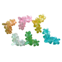 DOCENA DE GANCHOS SURTIDOS DE FLORES HAWAIANAS 