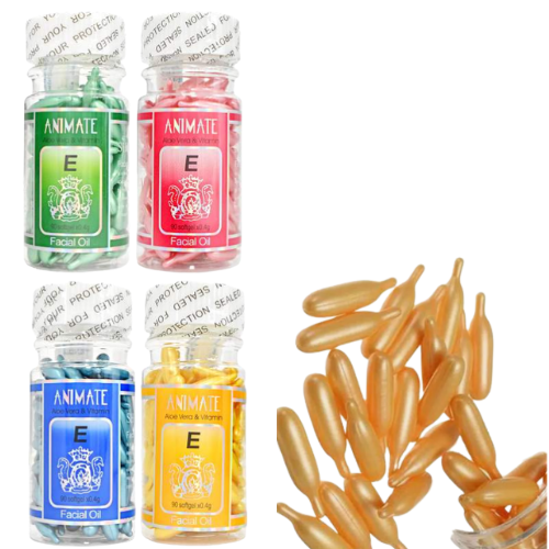 SET DE  60 CAPSULAS PARA EL ROSTRO DE VITAMINA E