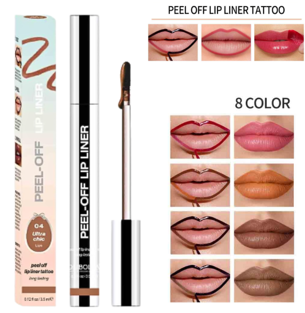 DELINEADOR DE LABIOS LIQUIDO PEEL-OF A PRUEBA DE AGUA OLIBOLLA
