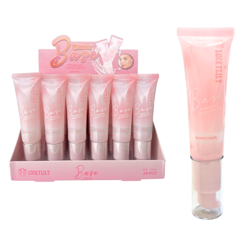 PRIMER HIDRATANTE LUCKY LILY TUBO ROSA TAPA TRANSPARENTE 30ML
