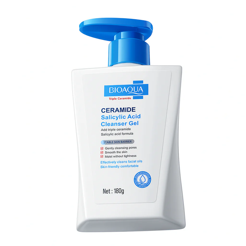 GEL LIMPIADOR DE CERAMIDAS Y ÁCIDO SALICÍLICO DE BIOAQUA 180G