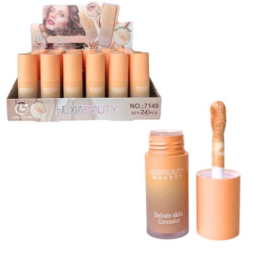 CORRECTOR HUXIABEAUTY DE LARGA DURACION Y APLICADOR GRUESO TAPA NARANJA