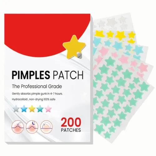 PARCHES PARA ACNE EN FORMA DE CORAZON BLUE CHIC 200PCS