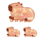 GANCHO PARA CABELLO CON DISEÑO DE CAPIBARA SURTIDO