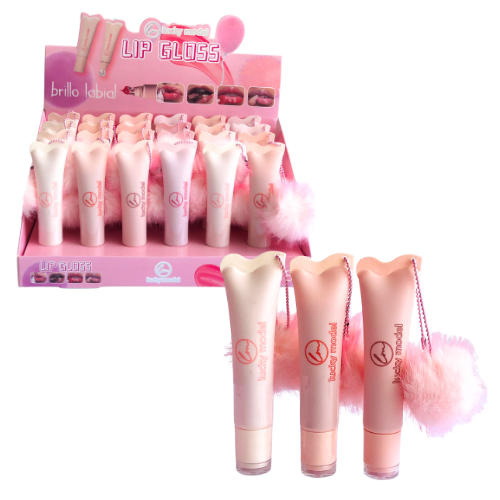 BRILLO LABIAL LUCKY MODEL CON POMPON