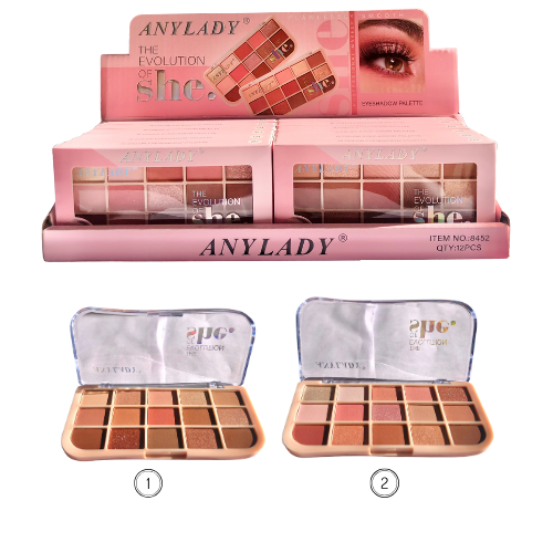 SOMBRAS DE 15 COLORES NUDE ANYLADY