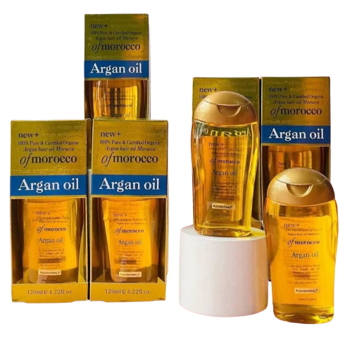 ACEITE PARA EL CABELLO DE ARGAN MOROCO 120ML CAJA DORADA