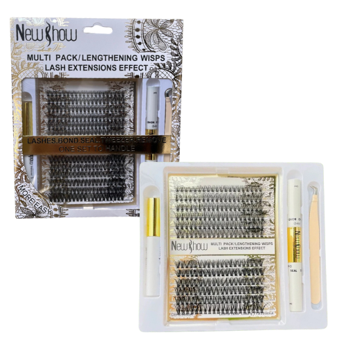 KIT DE EXTENSIONES DE PESTAÑAS NEW SHOW CAJA BLANCA