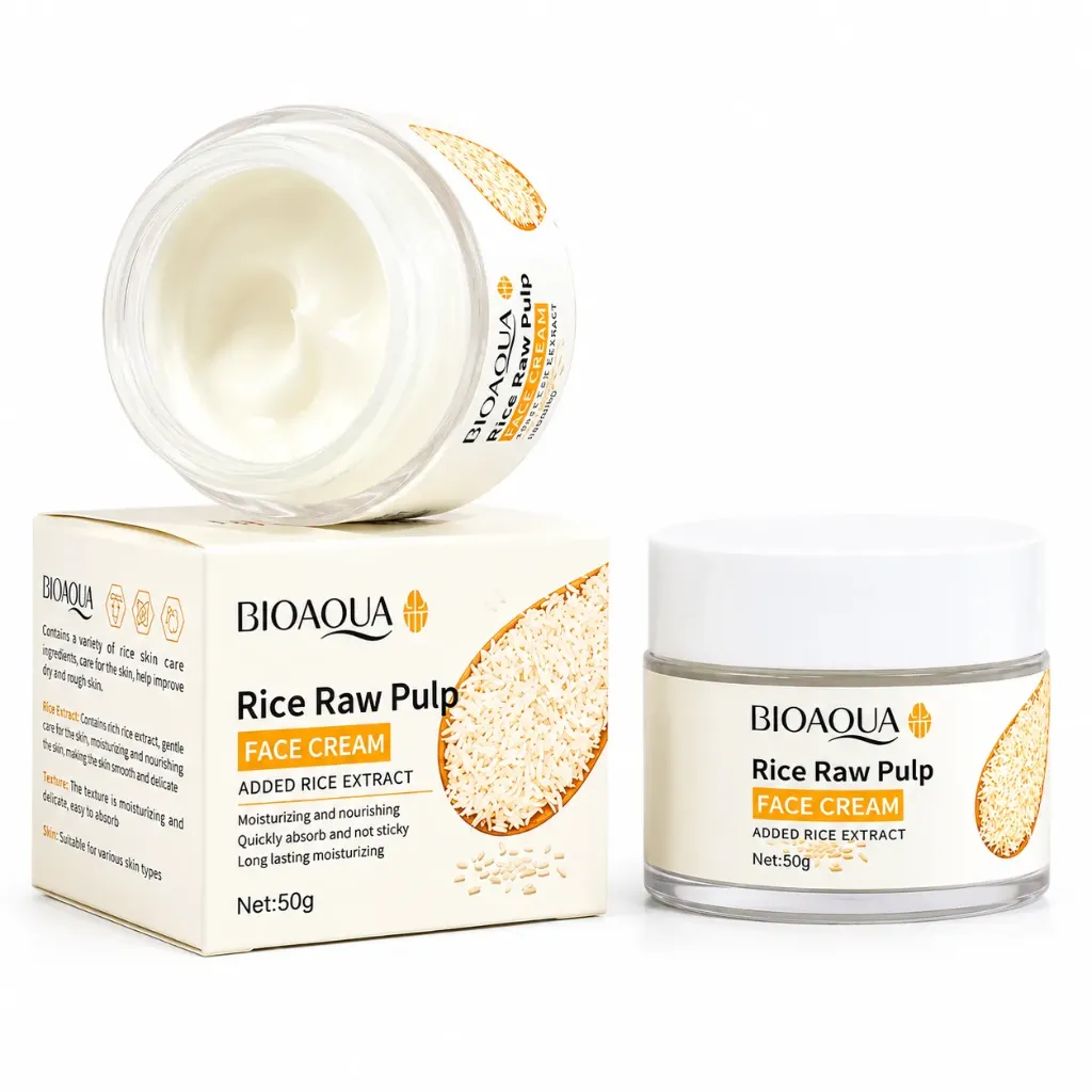 [BQY56303] CREMA ACLARANTE DE ROSTRO A BASE DE ARROZ BIOAQUA 50G