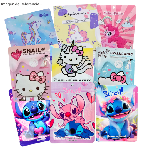 [MASCPERSONAJES] MASCARILLA PARA EL ROSTRO ANIMADAS SURTIDAS