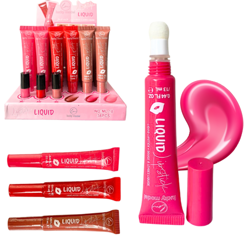 BRILLO DE LABIOS CON APLICADOR DE ALGODÓN LUCKY MODEL