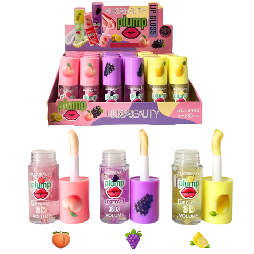 BRILLO MAXIMIZADOR DE LABIOS HUXIABEAUTY DE FRUTAS 