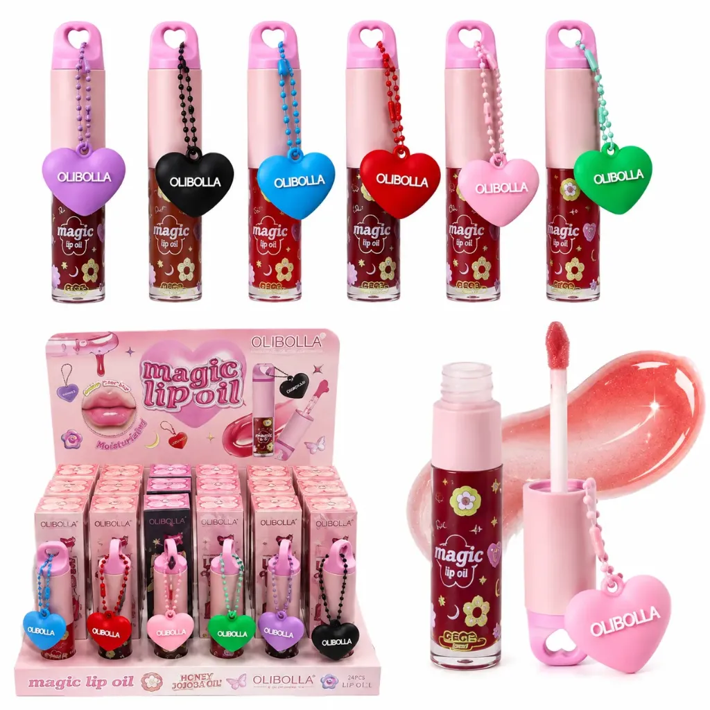 [LAL217] BRILLO DE LABIOS MAGICO CON APLICADOR GRUESO Y LLAVERO