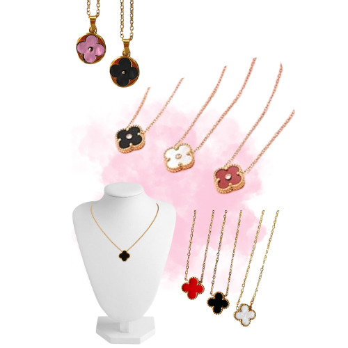 COLLAR DORADO CON DIJE VAN CLEEF DISEÑOS SURTIDOS