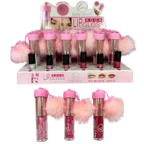 [ML8026] GLOSS CON POMPOM LUCKY MODEL