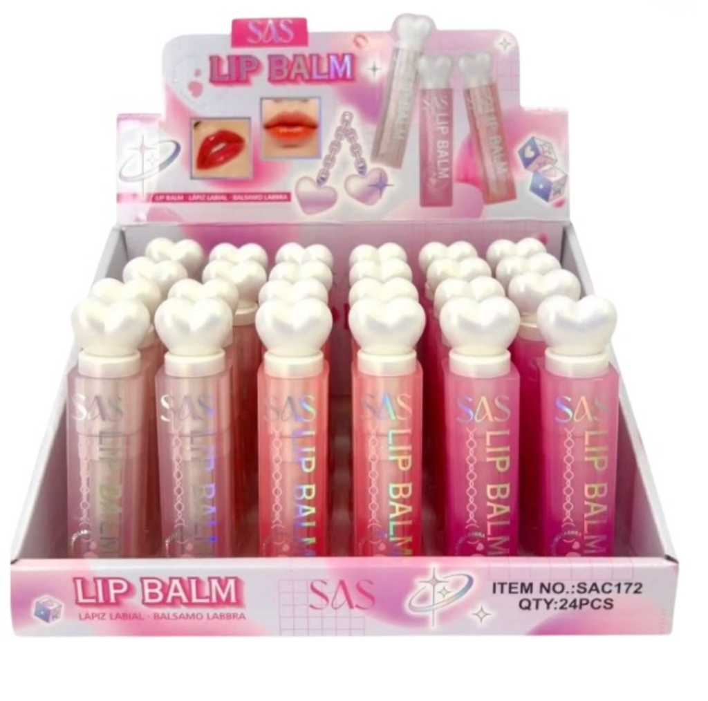 [USHASLIPS] BÁLSAMO EN BARRA CON TAPADERA DE CORAZÓN SAS