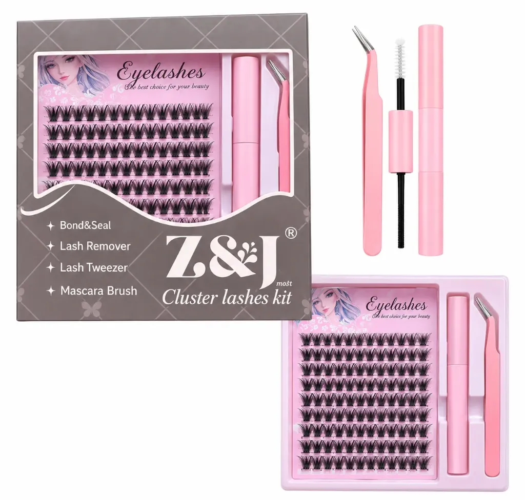 [920912] SET DE EXTENSION DE PESTAÑAS Z&J CAJA CAFÉ