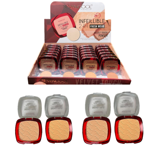 POLVO COMPACTO SEVENCOOL INFELLIBLE 24H