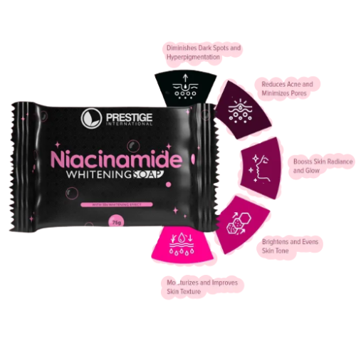JABON BLANQUEADOR DE NIACINAMIDA PRESTIGE 75G