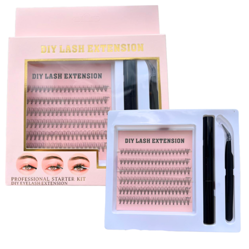 KIT PROFESIONAL PARA EXTENSIÓN DE PESTAÑAS DIY LASH