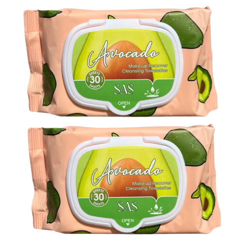 TOALLITAS DESMAQUILLANTES SAS DE AGUACATE