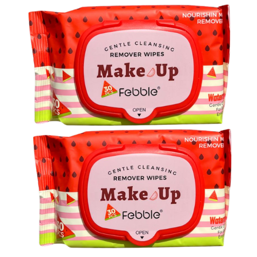 TOALLITAS FEBBLE DESMAQUILLANTES 30 PCS DE SANDÍA
