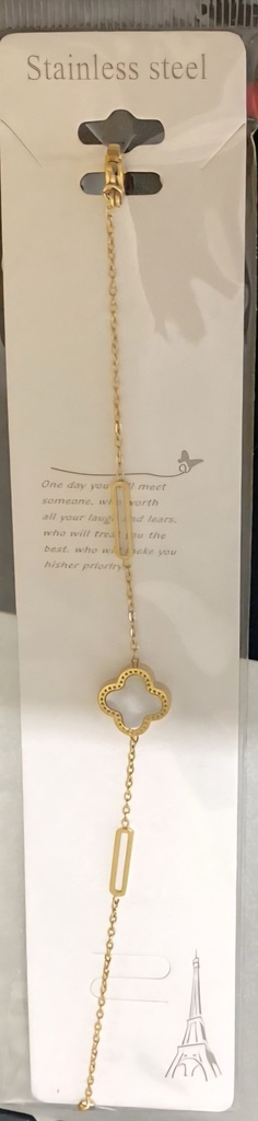 PULSERA DE ACERO INOXIDABLE VAN CLEEF COLORES SURTIDOS