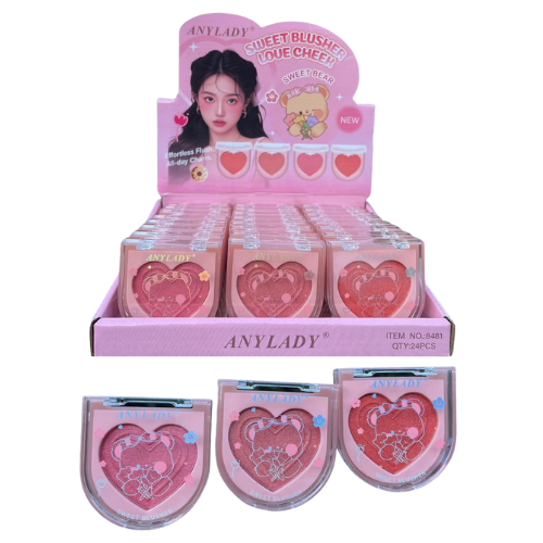 RUBOR ANYLADY DE OSITO Y CORAZON