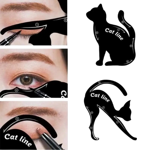 DUO DE PANTILLAS PARA DELINEADO PERFECTO CAT LINE