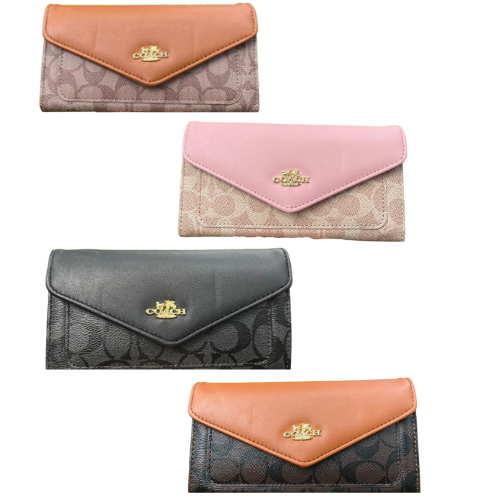 BILLETERA DE CUERINA COACH CON CAJA BLANCA