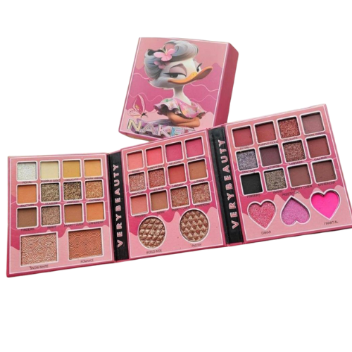 KIT DESPLEGABLE DE SOMBRAS, ILUMINADORES Y RUBORES NAKED FLOWER