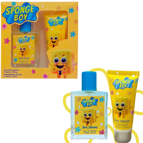 SET DE PERFUME Y CREMA DE BOB ESPONJA PARA NIÑOS