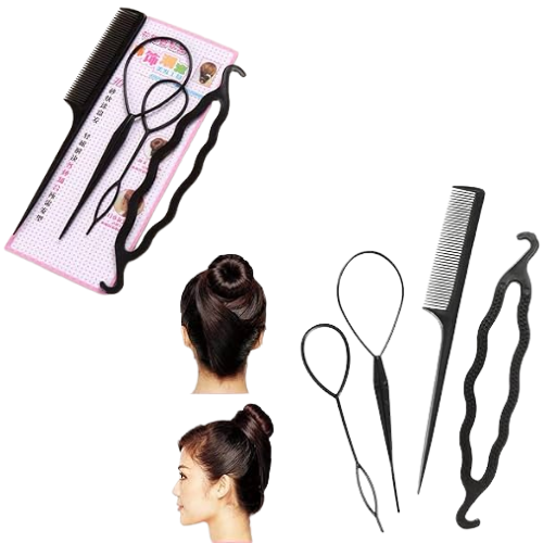 KIT DE PEINES Y UTENSILIOS PARA REALIZAR PEINADOS