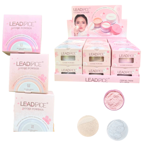 [FA009] POLVOS SUELTOS TRASLUCIDOS LEAD FACE TONOS SURTIDOS