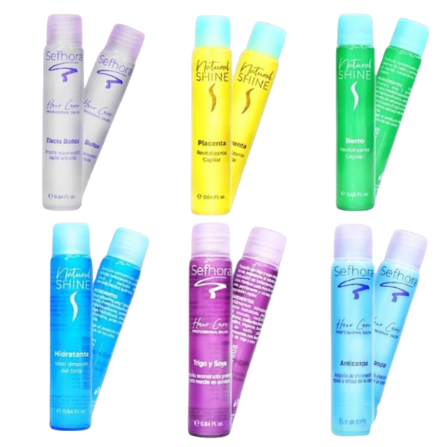 AMPOLLAS PARA CABELLO NATURAL SHINE Y SEFHORA