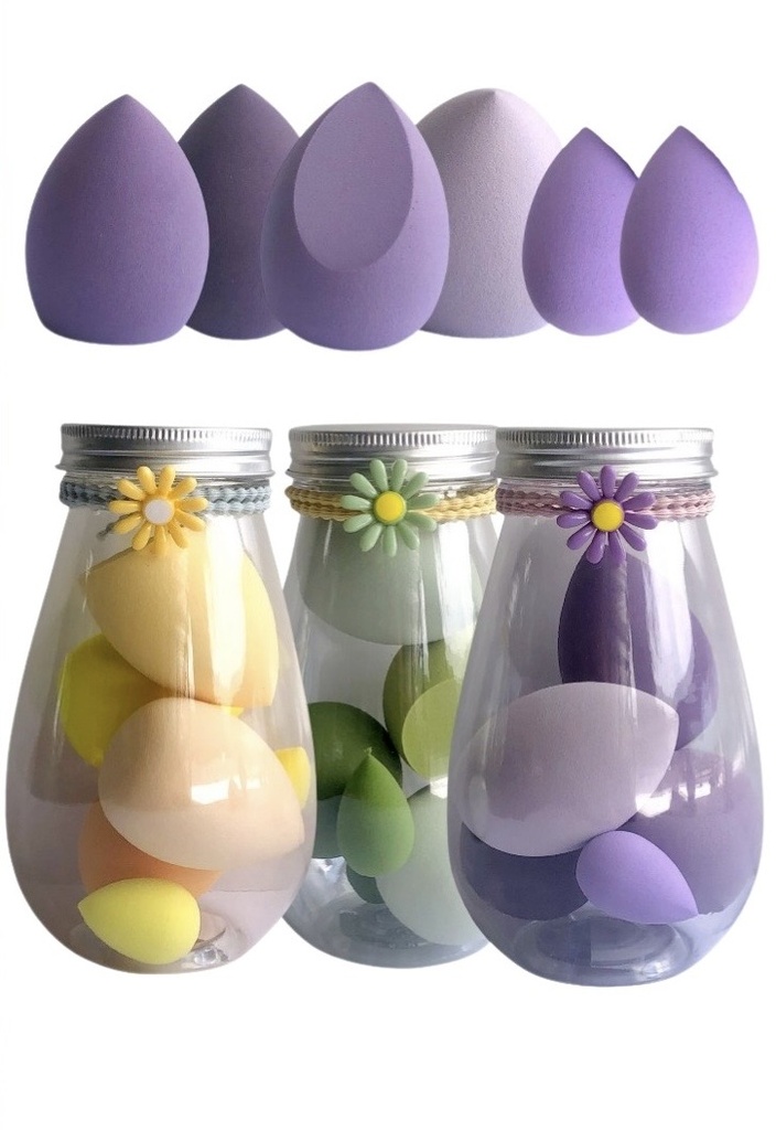 [20240417019] SET DE ESPONJAS PARA MAQUILLAJE CON ESTUCHE