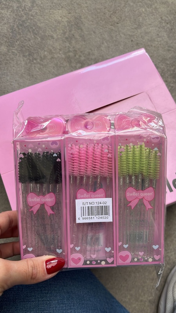 CEPILLOS PARA PESTAÑAS SWEET QUEEN 12 PCS