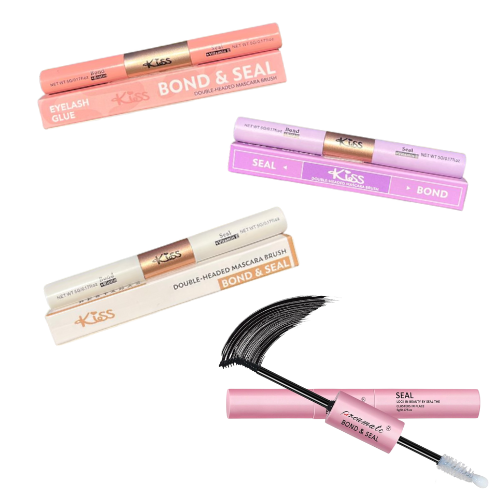 [KISS532] PEGAMENTO Y SELLADOR DE PESTAÑAS DE DOBLE PUNTA KISS SURTIDOS