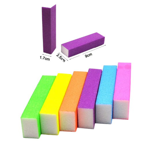LIMAS DE BLOQUE PULIDOR DE UÑAS COLORES SURTIDOS