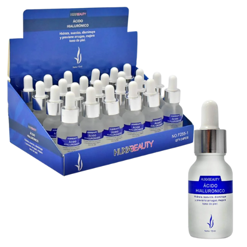SUERO FACIAL DE ACIDO HIALURONICO CON GOTERO HUXIABEAUTY 15ML