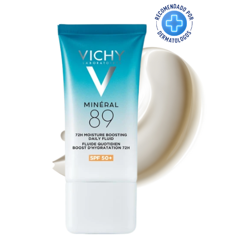 CREMA FLUIDA HIDRATANTE DE USO DIARIO VICHY 72H MINERAL89 SPF50