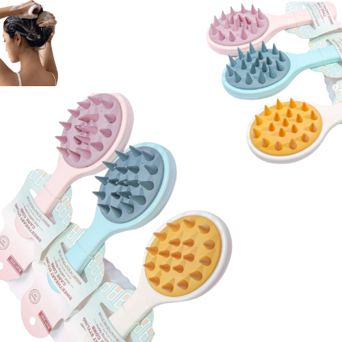 CEPILLO PARA LIMPIEZA DE CABELLO CON MANGO