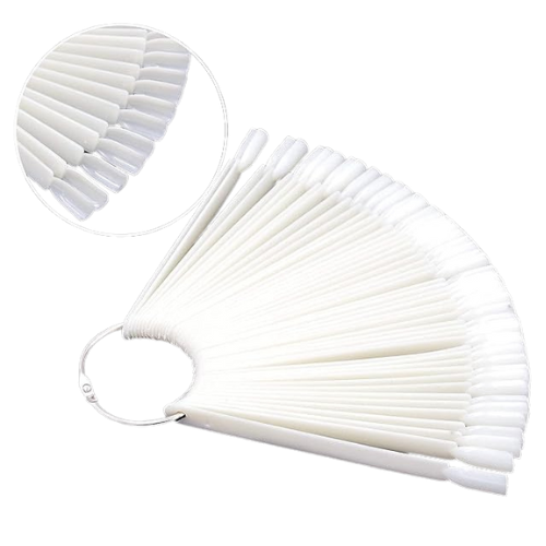 [538093A] MUESTRARIO DE UÑAS NATURAL CON ARO TIPO LLAVERO