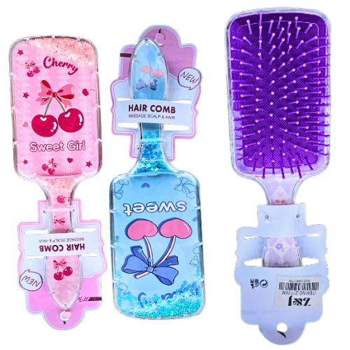 [21776M] CEPILLO DESENREDANTE PARA EL CABELLO DISEÑOS SURTIDOS SWEET