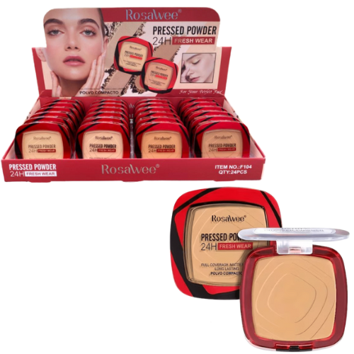 [F104] POLVO COMPACTO CON BOLRA ROSAWEE DUPE DE MAYBELLINE