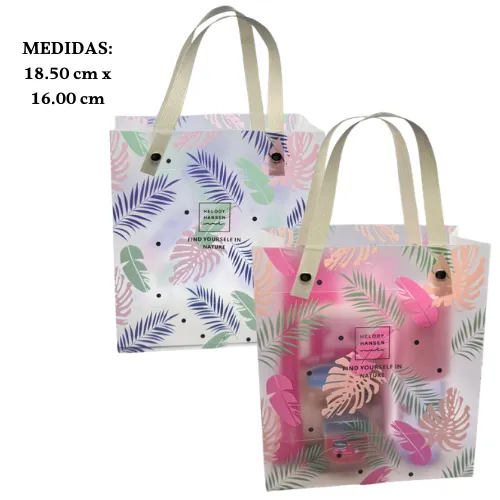BOLSA PARA REGALO TRANSPARENTE CON DISEÑOS SURTIDOS