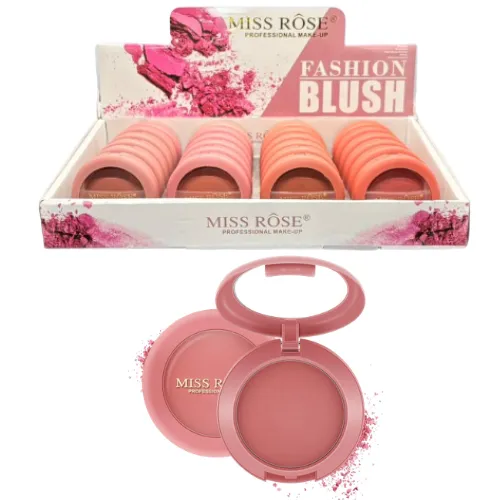 [70040801] RUBOR EN POLVO MISS ROSE REDONDO TONOS SURTIDOS