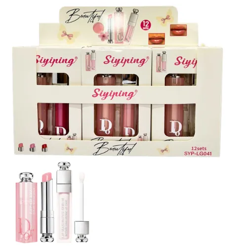 [SYPLG041] DUO DIOR DE BÁLSAMO Y GLOSS HIDRATANTE SIYIPING