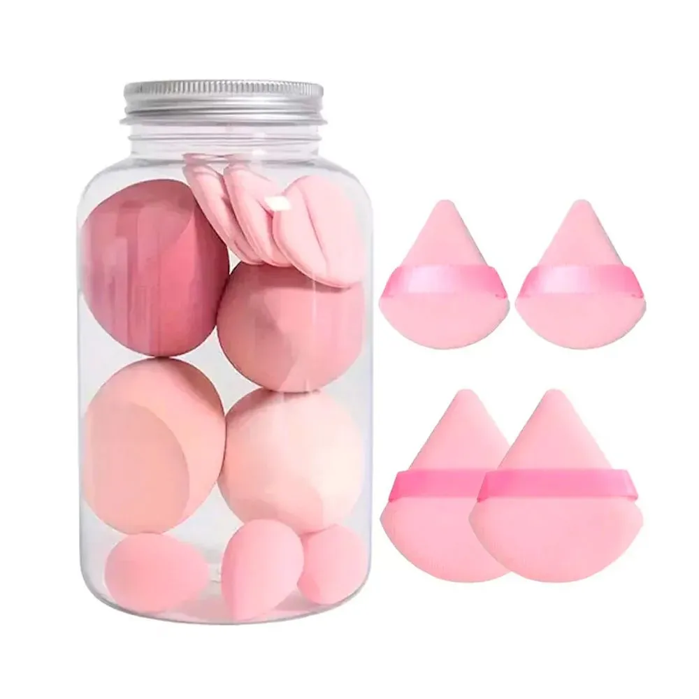 KIT DE ESPONJAS, BEAUTY BLENDER Y BORLAS