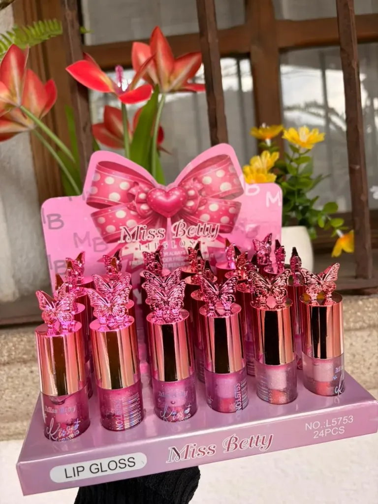 [L5753] BRILLO DE LABIOS PRESENTACIÓN DE MARIPOSAS MISS BETTY
